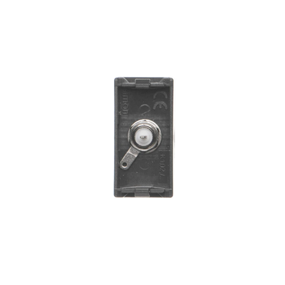 Placa K45/2 con toma SAT (F) hembra 22,5x45mm + inserto grafito gris