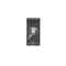 Placa K45/2 con toma SAT (F) hembra 22,5x45mm + inserto grafito gris