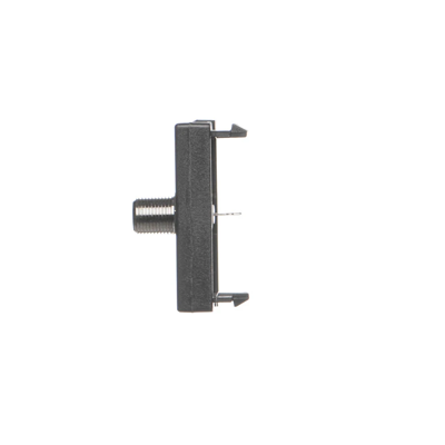 Placa K45/2 con toma SAT (F) hembra 22,5x45mm + inserto grafito gris
