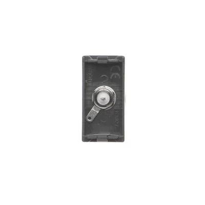 Placa K45/2 con toma SAT (F) hembra 22,5x45mm + inserto grafito gris