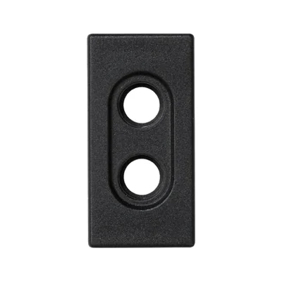 Placa K45/2 conectores 2x RCA (CINCH) 22, 5x45mm, gris grafito