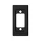Placa K45/2 conectores VGA (D-Sub 15) 22, 5x45mm, gris grafito