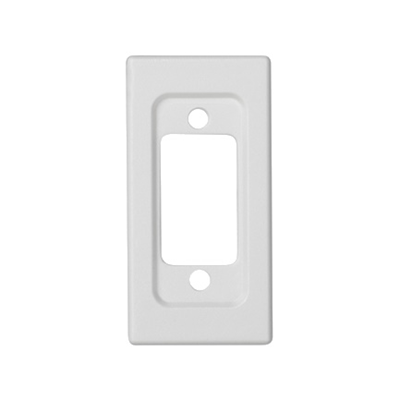 Placa K45/2 conectores VGA (D-Sub 15) 22,5x45 mm, blanco puro