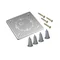 Placa para montaje en pared con poliestireno (incluido PST60), PMST60 blanco