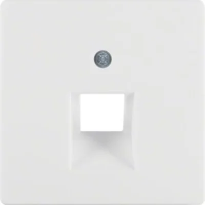 Placca frontale per presa di collegamento UAE (telefono, computer) - Velluto bianco