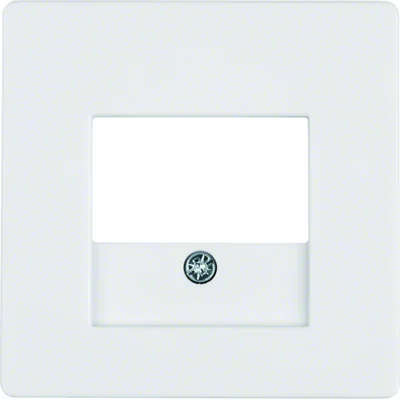 Placca frontale per presa USB e altoparlante - Velluto bianco