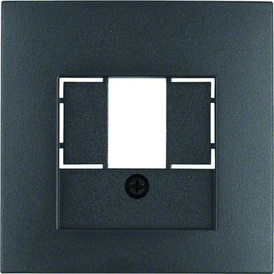 Placca frontale per prese USB e altoparlante, antracite opaco