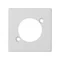 Placca K45 per prese XLR (NEUTRIK), bianco puro