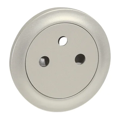Placca presa elettrica colore titanio