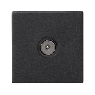 Placca TV K45 maschio + inserto, grigio grafite