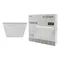 PLAFOND 2xE27 N/T CARRÉ BLANC