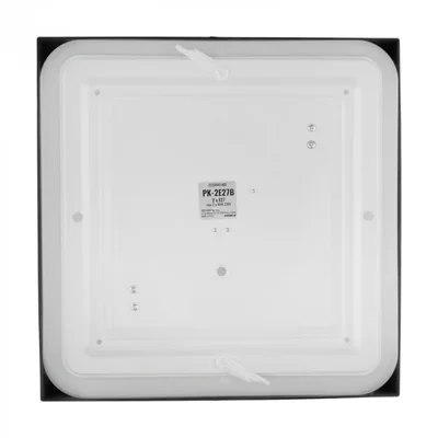 PLAFOND 2xE27 N/T CARRÉ BLANC
