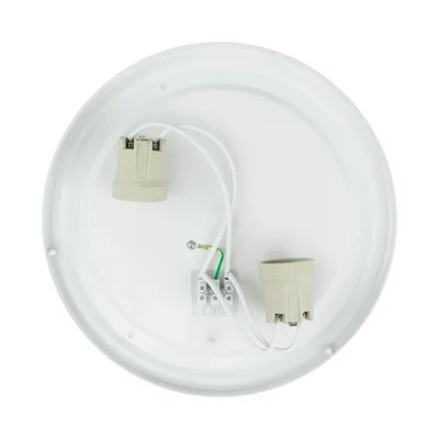 PLAFOND 2xE27 N/T CIRCLE BLANC