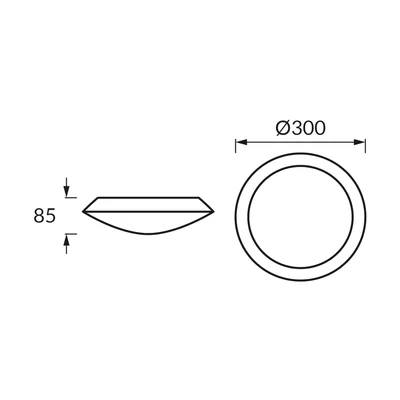 Plafonnier hermétique METYS 2xE27 BLANC