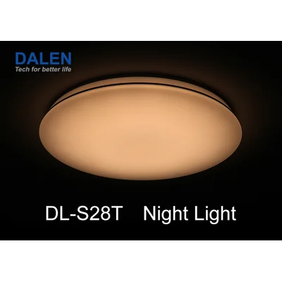Plafonnier LED blanc DL-S28T + télécommande