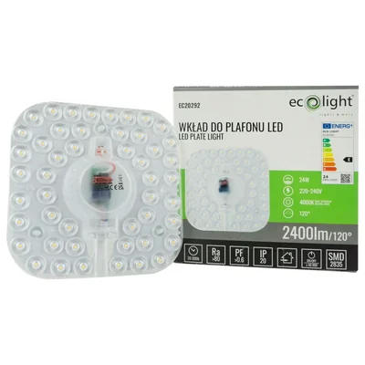 Plafonnier LED encastrable 24W 4000K 2400lm