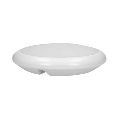 Plafonnier LED LAPIS 12 W avec détecteur de mouvement à micro-ondes, 800 lm, IP65, 4000 K, IK10, polycarbonate opale, blanc