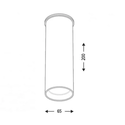 Plafonnier technique Shilo Ardia GU10 noir 1110