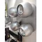 Planet aluminum exposition ceiling lamp