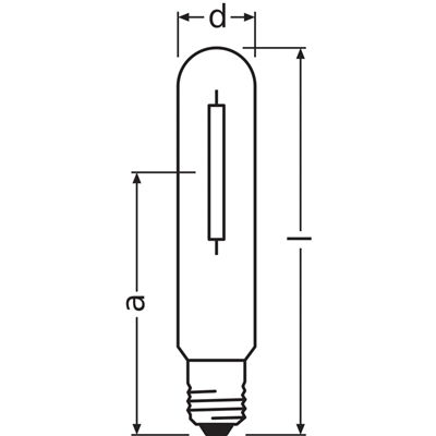 PLANTASTAR 600W E40 discharge lamp