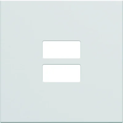 Plaque de prise de chargement USB Gallery, 2 m, blanche