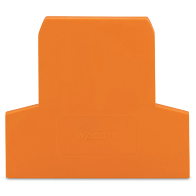 Plaque d'extrémité orange 25 pcs.