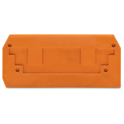 Plaque d'extrémité orange 25 pcs.