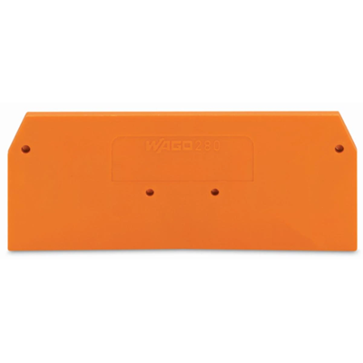 Plaque d'extrémité orange 25 pcs.