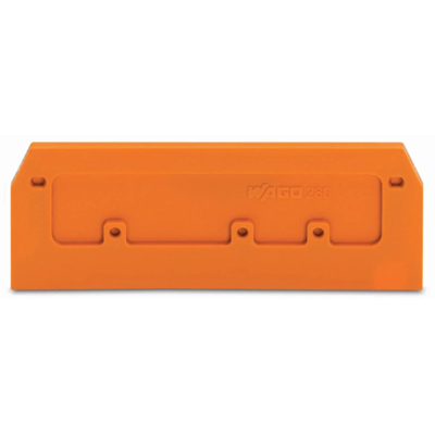 Plaque d'extrémité orange 25 pcs.