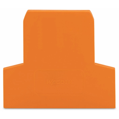 Plaque d'extrémité orange 25 pcs.