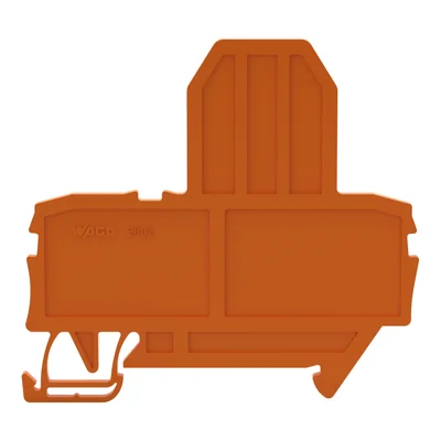 Plaque d'extrémité pour connecteurs de fusibles, 2 mm d'épaisseur, orange 2002-992