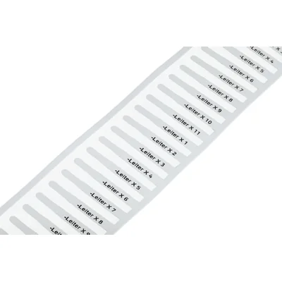 Plaque d'insertion pour imprimante intelligente, à utiliser dans des manchons, blanche 211-821