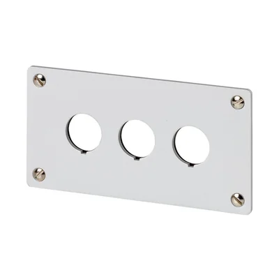 Plaque frontale encastrée M22-E3 - 3 trous