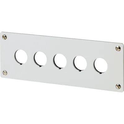 Plaque frontale pour montage encastré - 5 trous, M22-E5