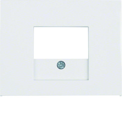 Plaque frontale pour prise haut-parleur et prise de charge USB, blanche