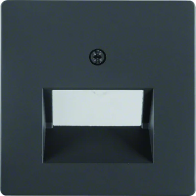 Plaque pour prise double connexion UAE (téléphone, ordinateur) - Velours anthracite