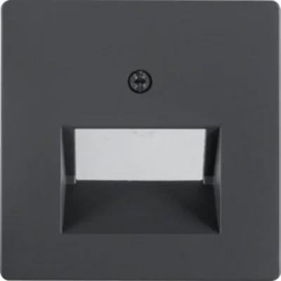 Plaque pour prise double connexion UAE (téléphone, ordinateur) - Velours anthracite