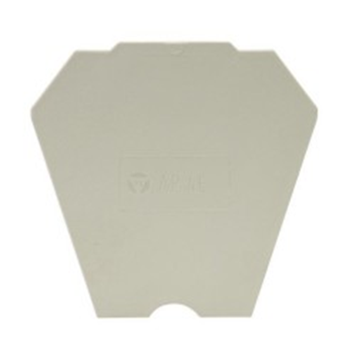 Plaque terminale AP 4 E /V0 grise pour blocs de jonction WK 4
