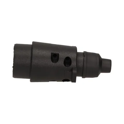 Plastic car trailer plug 7 pins 12/24V black