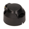Plastic car trailer socket 7 pins 12/24V black