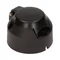 Plastic car trailer socket 7 pins 12/24V black