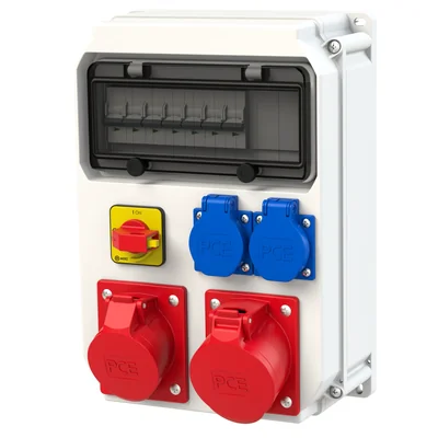 Plastic distribution board ECOLINE series final 230/400 V 32 A IP54 320x222x114 mm
