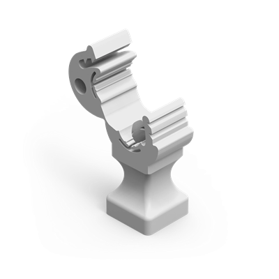 Plastic handle with a latch for wire fi8 50x20x20mm