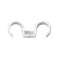 Plastic holder for installation pipes, double 20 mm, floor-mounted, reinforced with PA [OP 50]