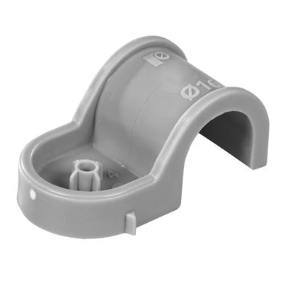 Plastic holder for single 20 mm floor installation pipes, reinforced with PA [OP 80]