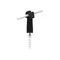 Plastic holder for wire screwed latch diameter 8mm height 7cm black
