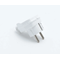 Plastic single-phase angular plug 2P+Z 10/16A IP20, white "Uni-Schuko"