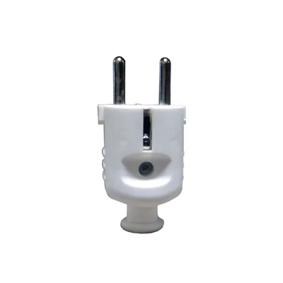 Plastic single-phase plug 10/16A IP20 2P+Z type "Uni-Schuko" white