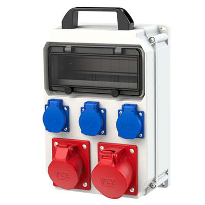 Plastic switchgear ECOLINE series portable 32/5 16/5 3GS without protection IP44