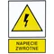 Пластина TZO - VOLTAGE RETURN 105x148mm жовта